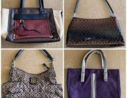 Handbags, backpacks and travelbag