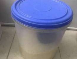 plastic storage with rice 1.5bd