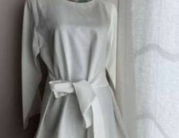 Blouse with waist bow