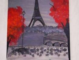 Eiffel tower painting for sale