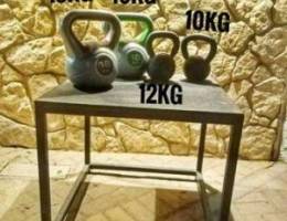 Kettlebells set & jumping box