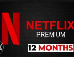 Netflix Premium Private Account 1 Year Sub...