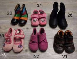 Baby shoes sizes 21-26