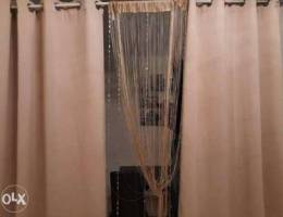 Curtains with pipe