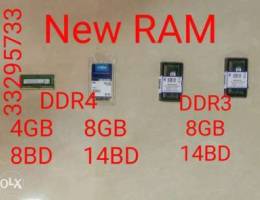 New laptop RAM DDR3 - DDR4