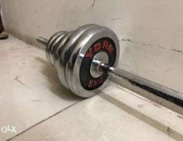 47kg barbell set for only 45 dinars