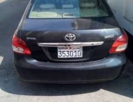 car for rent toyota yaris 2009 model