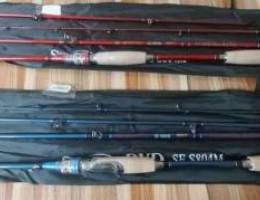 NEW casting fishing rod 2.4m carbon fiber