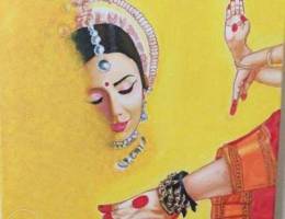 Indian classical dance painting