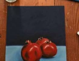 Pomegranates Oil painting