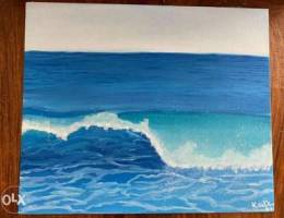 Seascape oil painting