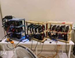 3x Mining Rig 630+mh/s Etheruem