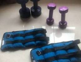 6 Piece Dumbbells And Ankle Weights