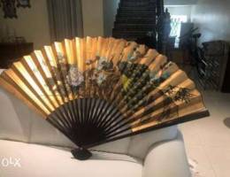 Wall art Chinese fan