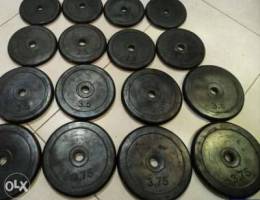 Dumbell plate (rubber)