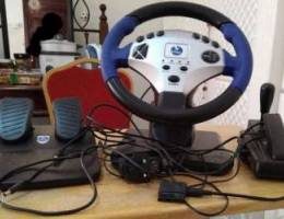 PS2/PS1 Racing Wheel with Pedals and Gear ...