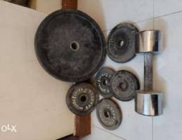 Dumbbell and barbells for sale