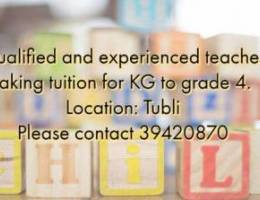Experienced and qualified teacher taking t...