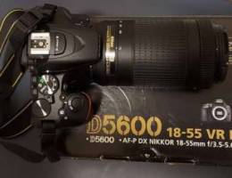 Nikon d5600 with 2 lensea