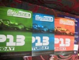 F1 Formula Parking P13 Tickets 3Days