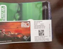 F1 tickets ,Main grand stand VIP