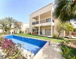 large semi furnished villa with pool exclu...