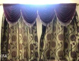 Seven curtains with frill