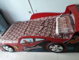 Car bed with mattress