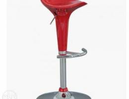 Red bar stool chair/ ÙƒØ±Ø³ÙŠ Ø¨Ø§Ø± Ø£Ø­Ù…Ø±