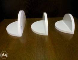 White floating shelves - set of 3