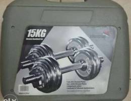 15 Kgs Chrome Dumbell Set