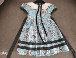 2-3 year old blue floral dress