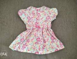 6-9 months old Pink floral dress