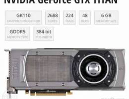 GTX Geforce titan 6GB 2pcs with SLI