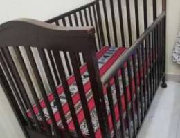 Baby cot with mattress