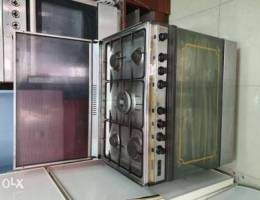 5 burners cooking range good condition