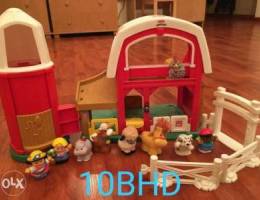 fisher price farm with animals and figures