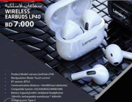 Lenovo wireless earbuds lp40