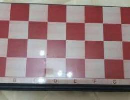 Chess black and red board