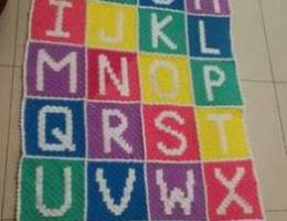 Handmade Alphabet blanket