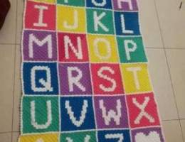 Handmade Alphabet blanket