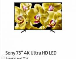 Sony 75" 4k ultra HD led android tv