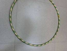 30 inch green and gold hula hoop