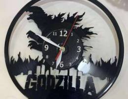 Godzilla Movie Vinyl Record Wall Clock