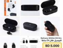 Wireless Bluetooth Black Earbuds