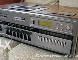 video cassette recorder toshiba betamax