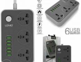 Ldino power socket 6usb fast charging