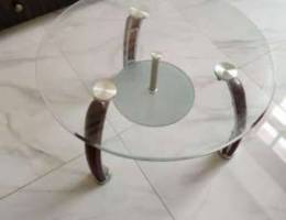 Round Glass side table