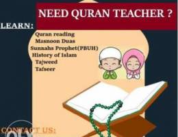Online Quran Teacher male and female