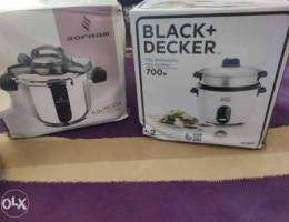 Rice cooker and pressure cooker black deck...